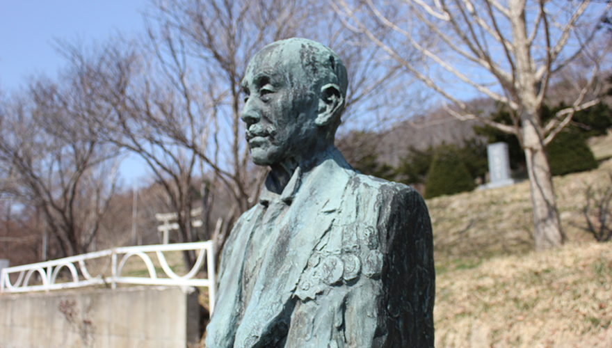 北檜山区開拓の祖・丹羽五郎像