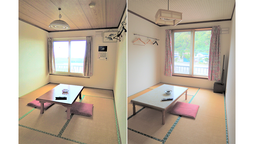 客室例：山側・海側6畳和室
